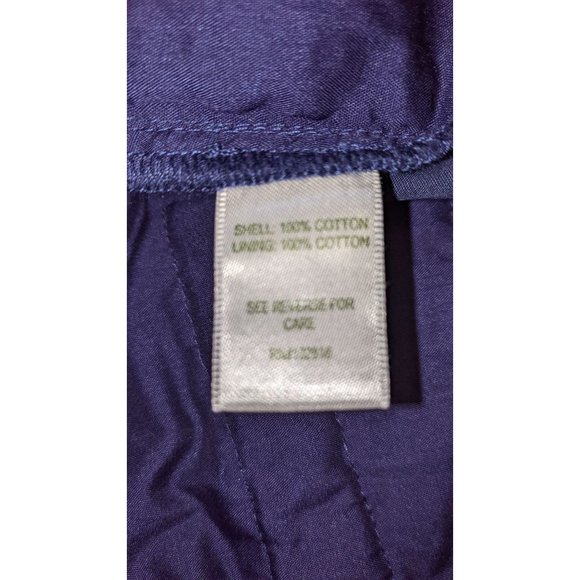 Garnet Hill Women’s Navy Blue Eyelet Cotton Summer Shorts Sz 2 - Picture 5 of 10